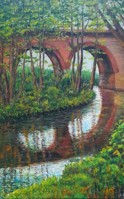 seeve 111  acryl auf leinwand  60 x cm  verkauft